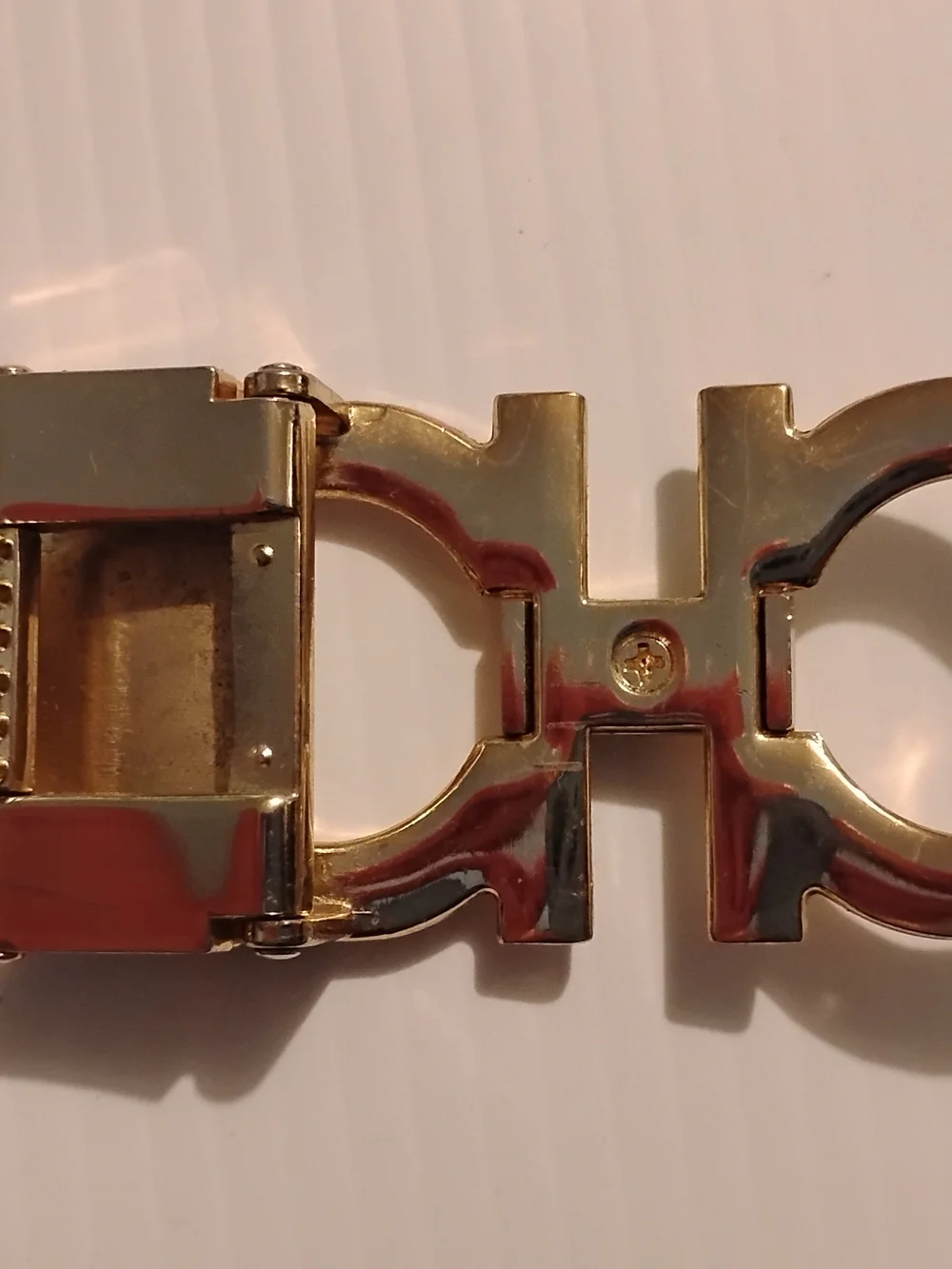 Salvatore Ferragamo Gold Gancini Belt Buckle